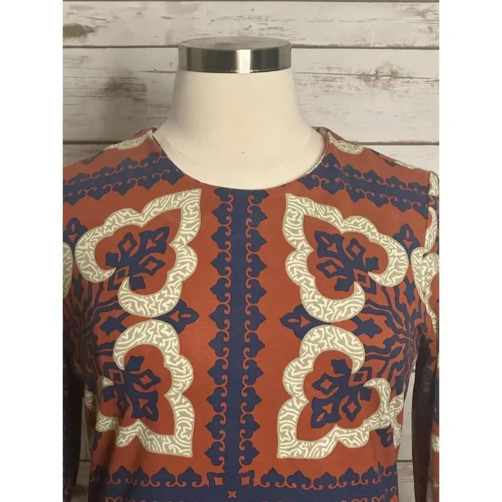 J. McLaughlin Devon Pinwheel Patch sheath dress Size XL - Picture 2 of 7
